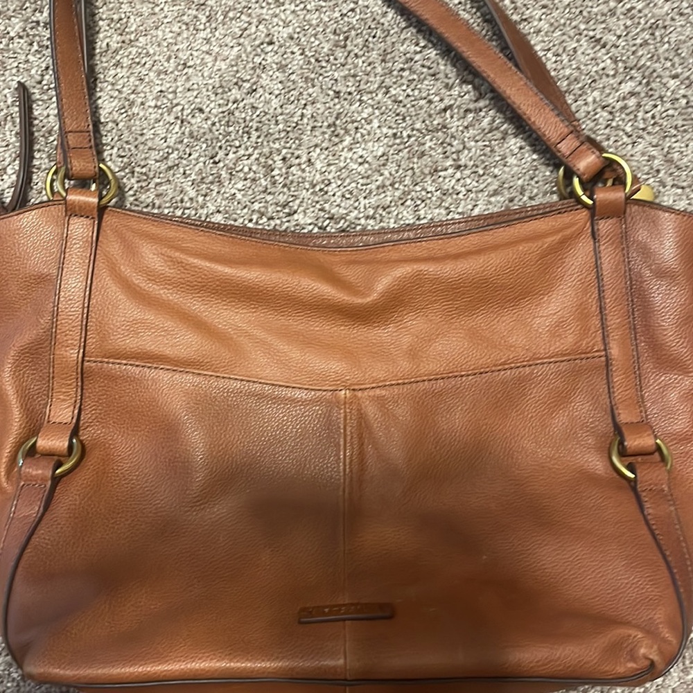 Fossil “Sam Tote” in Brown Leather